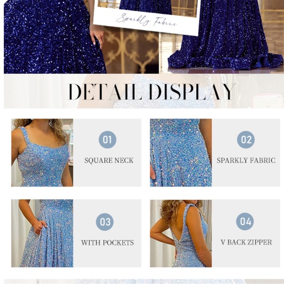 Elegant Lavender Prom Dress - Picture 2 of 5